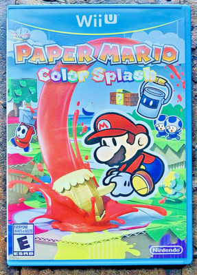 Paper Mario Color Splash Nintendo Wii U 2016 CIB Complete - Very Good