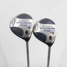 Callaway Big Bertha Steelhead Plus 4 & 5 Wood Set Steel Uniflex Right-Hand 15483