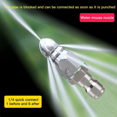 #ad Pressure Washer Sewer Jetter Nozzle Pressure Drain Jetter Hose Nozzle 1 4quot; Quick $9.99
