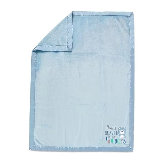 Baby Essentials Thank Heaven para meninos novo 30x40 azul sem produtos químicos agressivos - Imagem 3 de 4