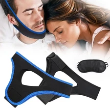 w Jaw Strap,Breathable Snoring Chin Strap,Airflow Jaw Strap,Breathable Stop Snor