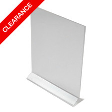 NEW Acrylic Restaurant Sign Holder 8 x 11 Inches, Clear Menu Stand, Vertical