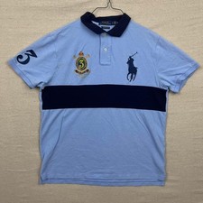 Polo Ralph Lauren Big Pony Light Blue Slim Fit Polo Shirt