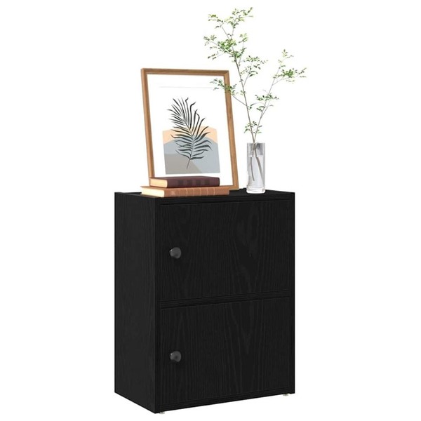 BüCherregal Schwarz Eichen-Optik 40X24X52 Cm Holzwerkstoff-image