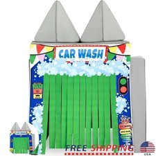 Car Wash Double Play Panel Kids Imaginative Play Interactive Fun Panels New