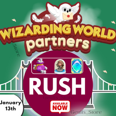 Wizarding Words Monopoly_go Partners  RUSH  Event Full Carry 80k Points CHEAP