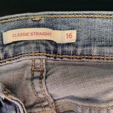 Levi Strauss & Co. Womens Straight Jeans Blue...
