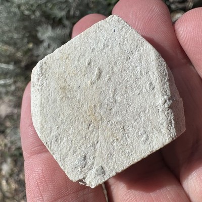 Kaolinit pseudomorph nach Orthoklas Feldspat Schweineei Boldeva Cornwall UK