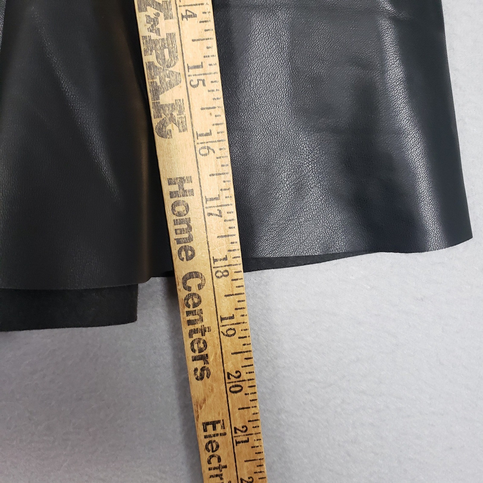 Michael Kors Size M Faux Leather Trim A-Line Mini Skirt Black Cocktail Edgy NWT thumbnail 4