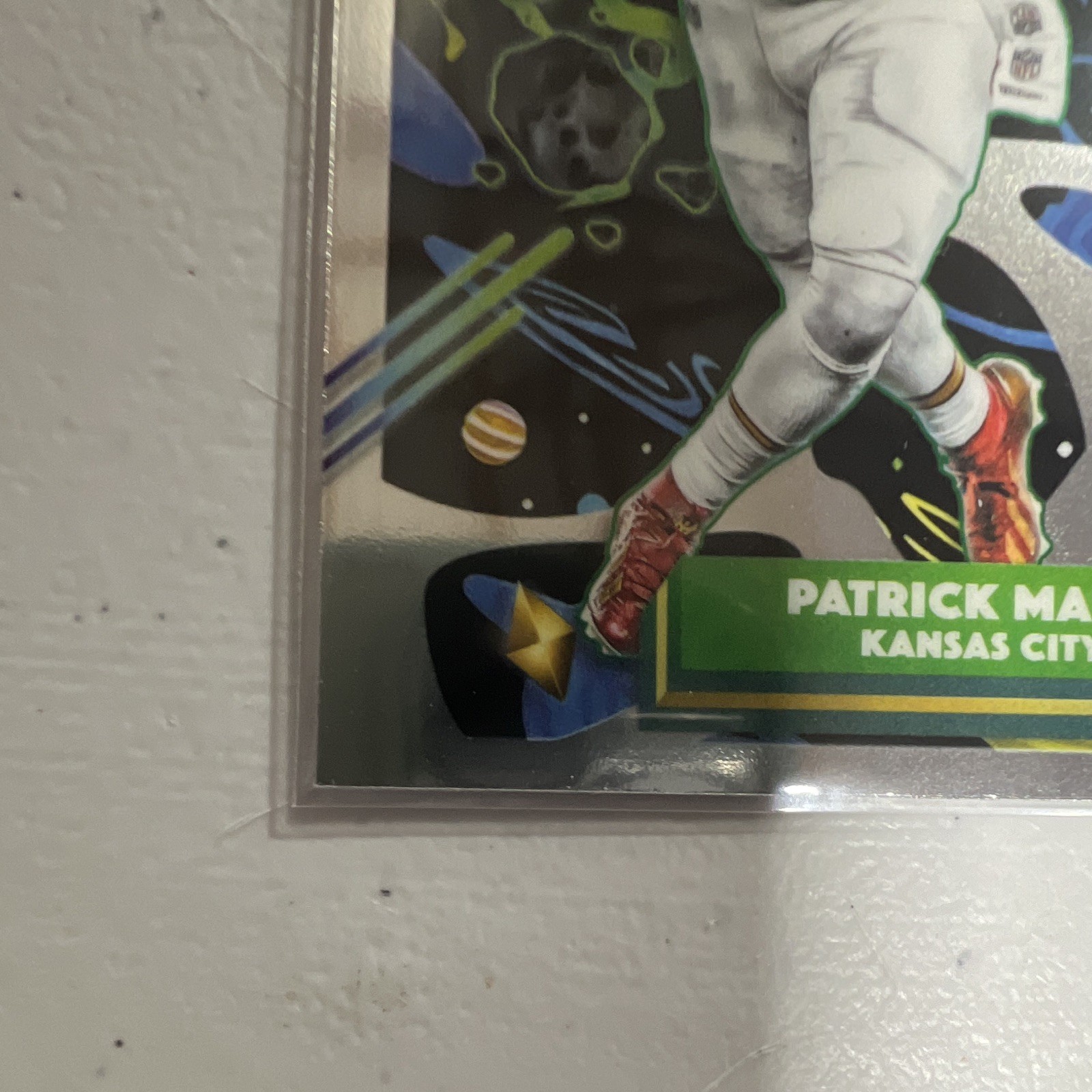 Topps Chrome Patrick Mahomes II RC Rookie #4 Kansas City Chiefs PSA view 2