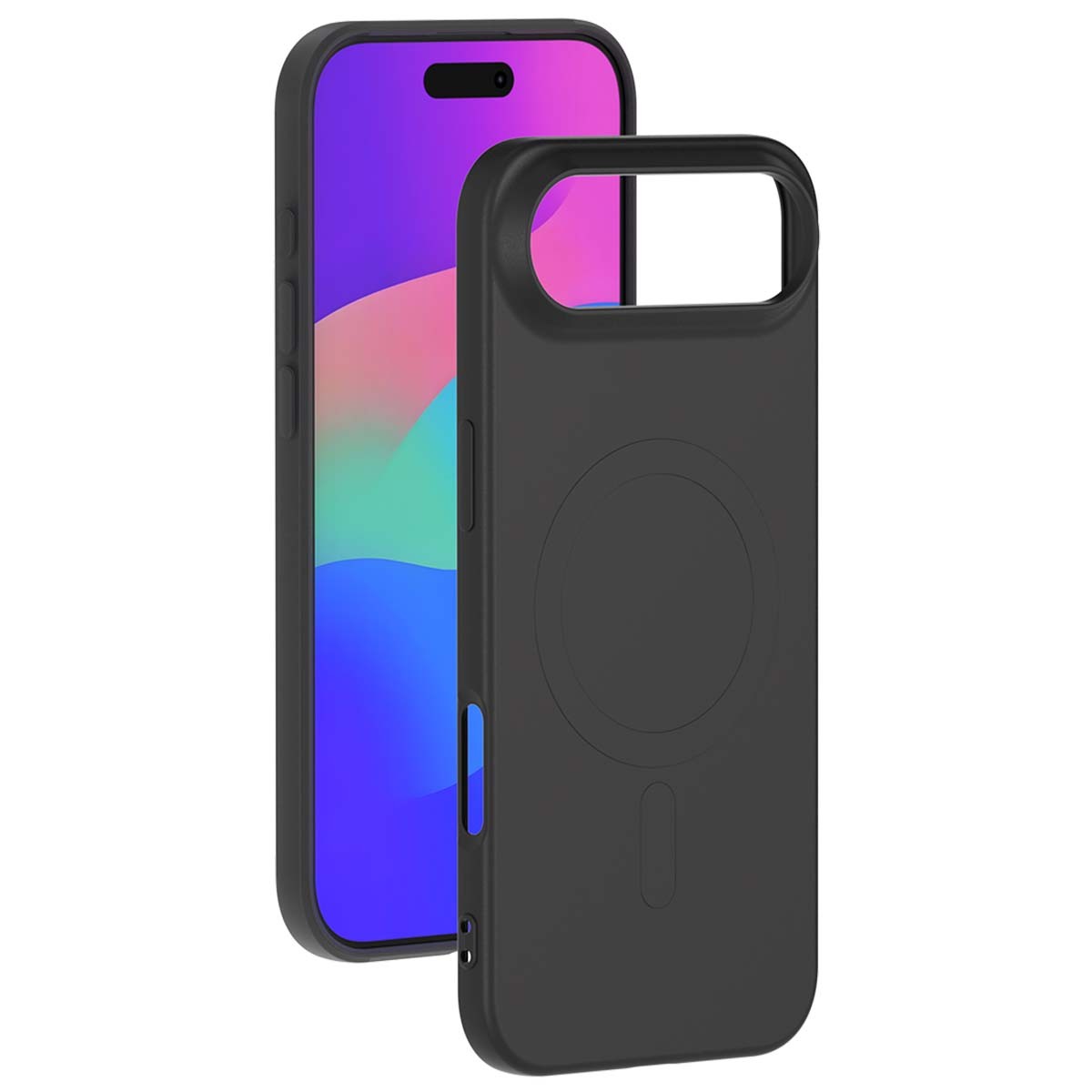Coque en silicone antichoc pour iPhone Air transparente
