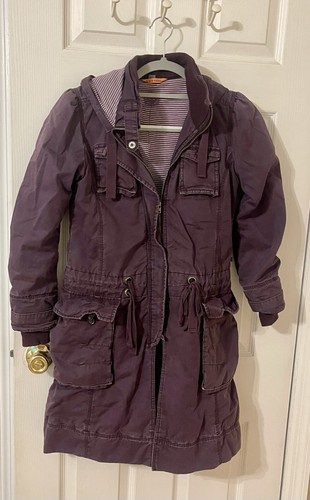 NoNo Coat Womens 12 Military Hooded Anorak Parka