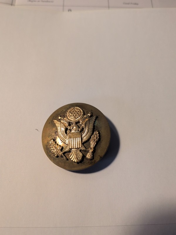 Vintage Military Brass Cap Metal