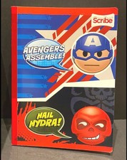 Marvel Avengers Composition Notebook Wide Rule 100 pages w/Sticker Sheet