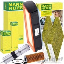 MANN FILTER INSPEKTIONSPAKET passend f�r BMW X3 F25 X4 F26 30d+35d 211-313 PS