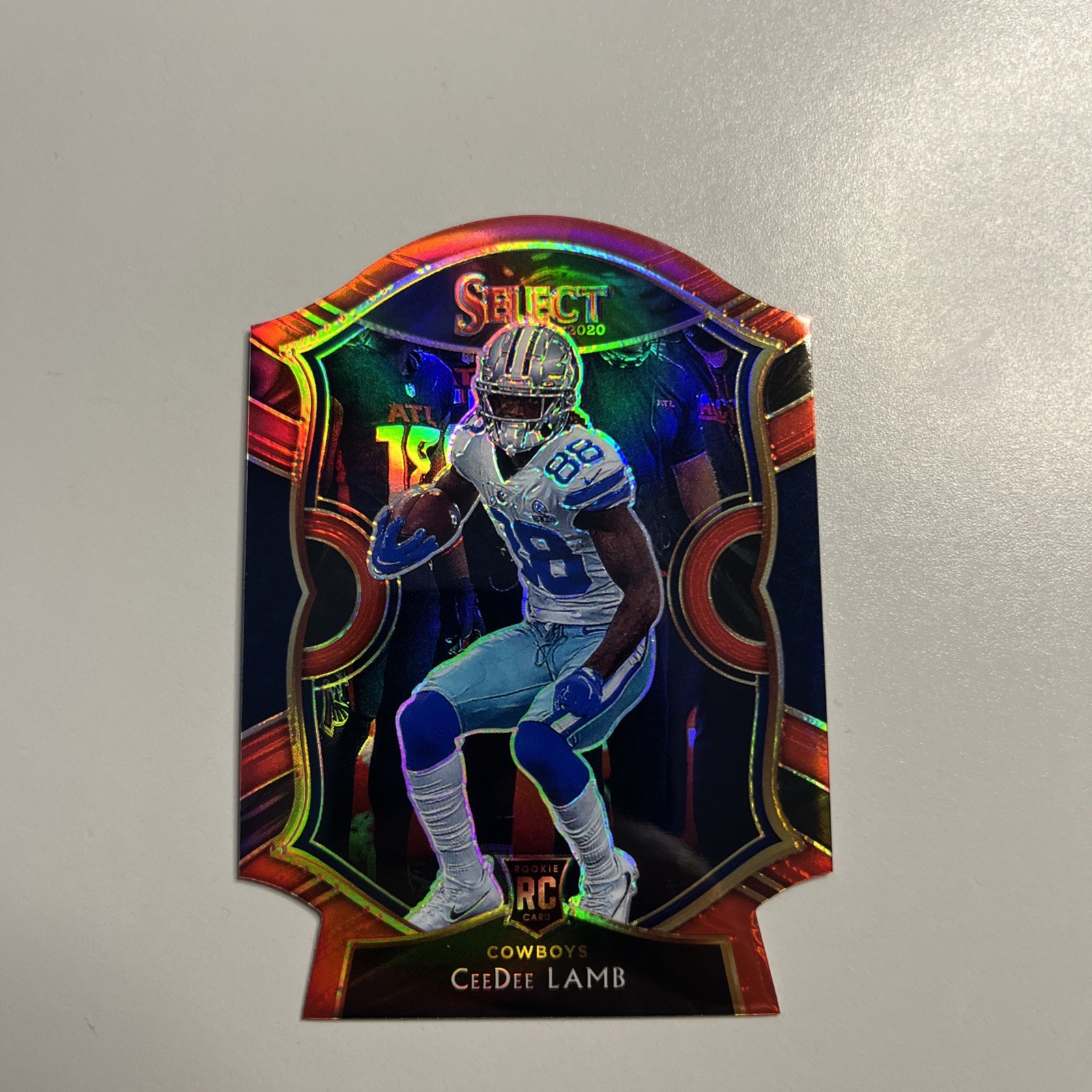 2020 Panini Select - Concourse CeeDee Lamb #57 Red Prizm Die-Cut (RC)