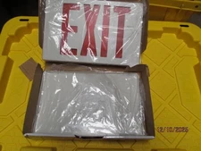 Maintenance Warehouse Red LED EXIT Sign 325912 White Housing  Double Face