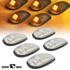 Open Box5 Chrome Yellow Led Roof Top Running Lights For 99-01 Dodge Ram Truck