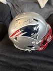Drake Maye Signed Authentic Fanatics Under Wraps Helmet With Red Visor Full Size