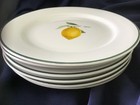 6 ULSTER CERAMIC JARDIN de FRANCE fruit motif SALAD PLATES IRELAND 🍋🍒🍑🍐🍓🍊 — photo 9