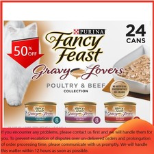 Purina Fancy Feast Gravy Lovers Chicken,Wet Cat Food Cans Variety Pack- 3oz/24ct