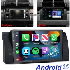 Carplay For BMW E38 E39 E53 X5 GPS Navi Android 15 Car Stereo Radio Bluetooth