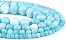 Larimar Beads 4 Mm Beads Natural Stone round Loose Beads for Jewelry Making Bead