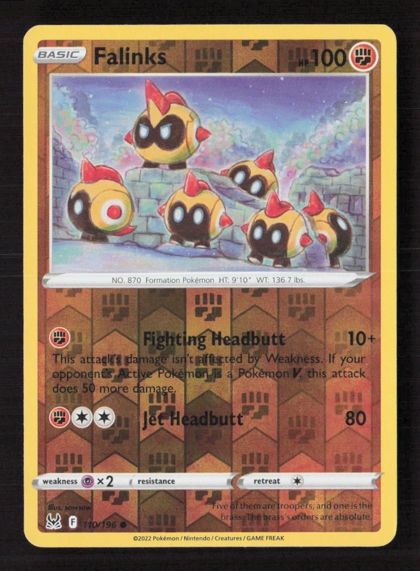 SWSH11: Lost Origin #110/196 Falinks Reverse Holo Pokemon