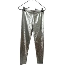 Appaman girls leggings sz 12 sliver frost metallic new 