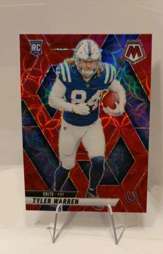 Tyler Warren, 2025 Panini Mosaic #354, Insert-Red Scope Prizm, Rookie, Colts-NFL