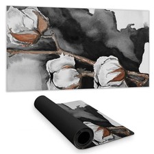 Begin Home Decor C1DM1531B48IAQ 16 x 32 in. Office White Desk Mat - Cotton Fl...