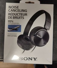 Sony MDR-ZX110NC Noise Canceling Headphones On Ear MDR ZX110NC BLACK - NEW
