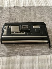 Loungefly Star Wars Black Silver Large Wallet Disney Franchise Character Theme