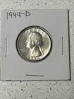 1944-D WASHINGTON QUARTER 90% SILVER BEAUTIFUL GEM BU UNC UNCIRCULATED!