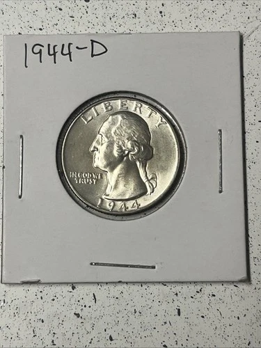 1944-D WASHINGTON QUARTER 90% SILVER BEAUTIFUL GEM BU UNC UNCIRCULATED!
