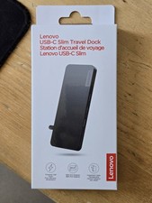 Lenovo USB-C Slim Travel Docking Station, HDMI, USB 2.0/3.0, SD, Cable Mgmt