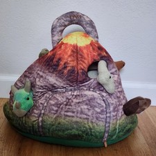 FAO Schwarz 5 Plush Dinosaurs Toys R  Us Volcano Carrier