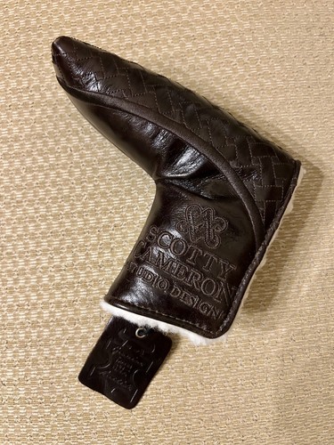 Scotty Cameron 2010 Timeless Mahogany Brown Italian Leather Blade Headcover New