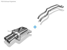  Edelstahl Racing-Komplettanlage ab Kat BMW Z4 E89 Roadster 2x80mm rund