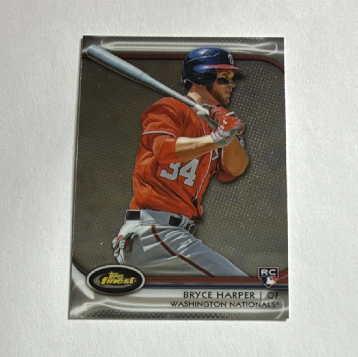 Bryce Harper Topps Finest 2012 Rookie Card #73 Washington Nationals MLB