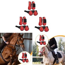 4x Horse Tendon Boots Shock Absorbing Comfortable Open Front Fetlock Boots
