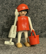 Playmobil Figur ( Nr 145 ) Putzfrau mit Staubsauger