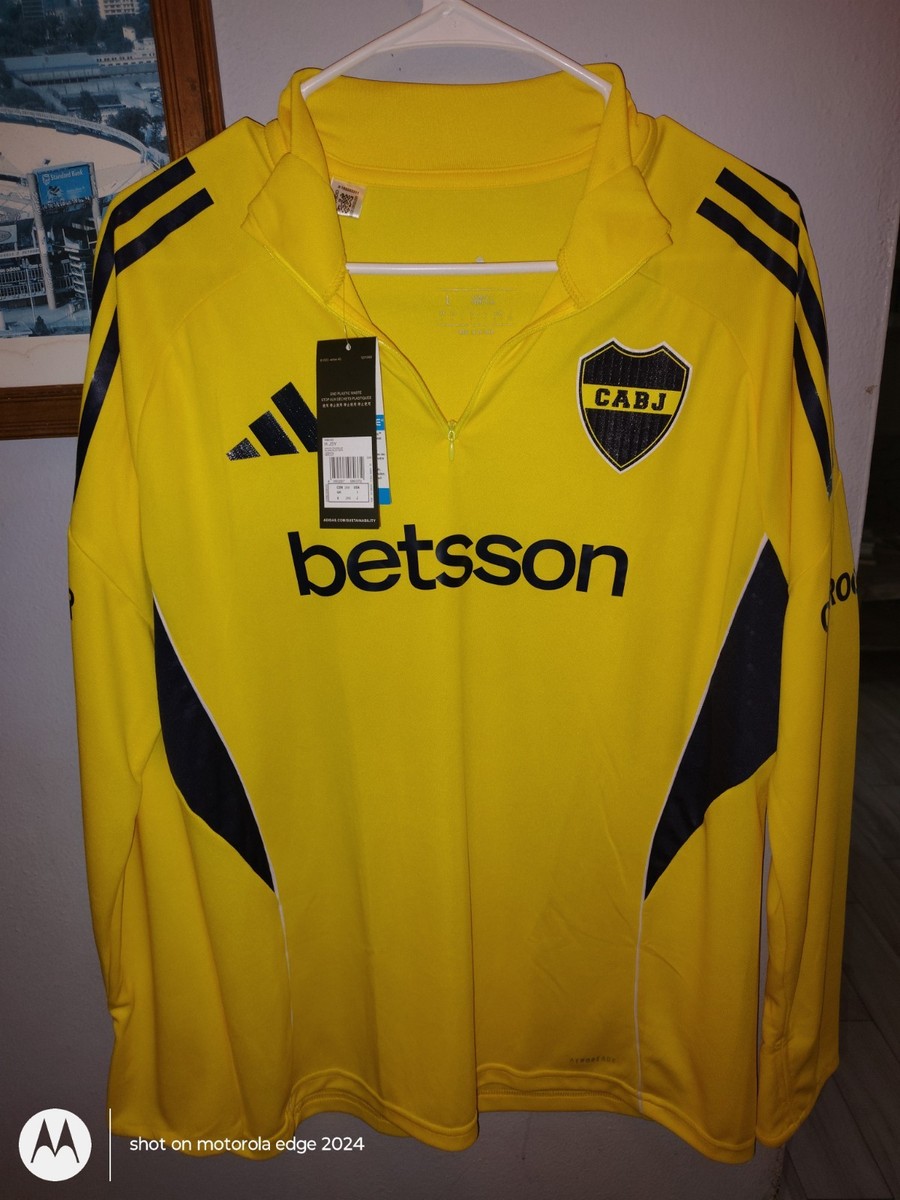 Boca Juniors Jersey Lサイズ adidas Boca Juniors Yellow Navy Size L Official Licensed Soccer