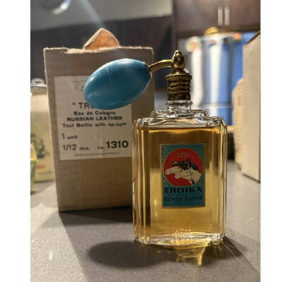 4711 Troika Russian Leather Eau de Cologne Test Bottle with Sprayer