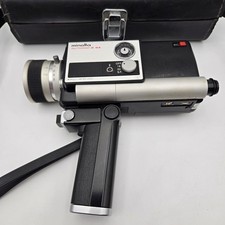 Vintage Minolta Autopak-8 D4 Super 8 Movie Camera  Hard Case - Motor Tested
