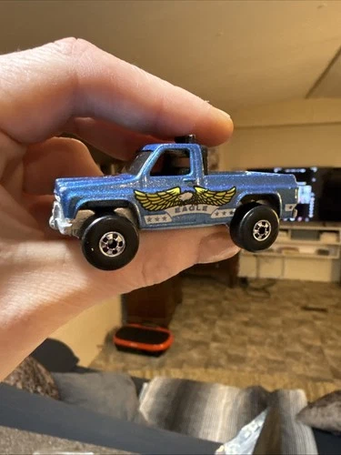 Vintage 1977 Hot Wheels Bywayman Eagle Chevy Truck Blue Malaysia