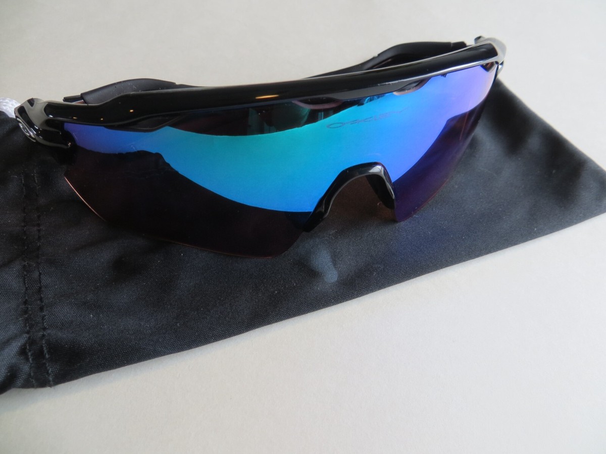 Oakley Radar EV Sunglasses Gloss Black Chrome Icons | eBay