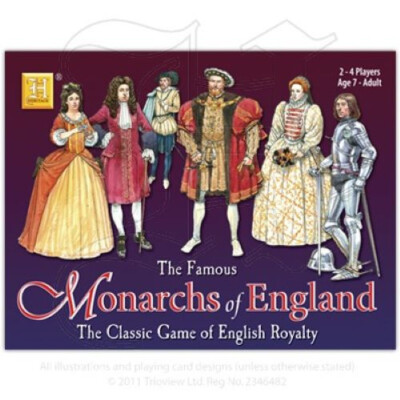 Heritage Playing Cards - Monarchs of England Spiel (Reisegröße)