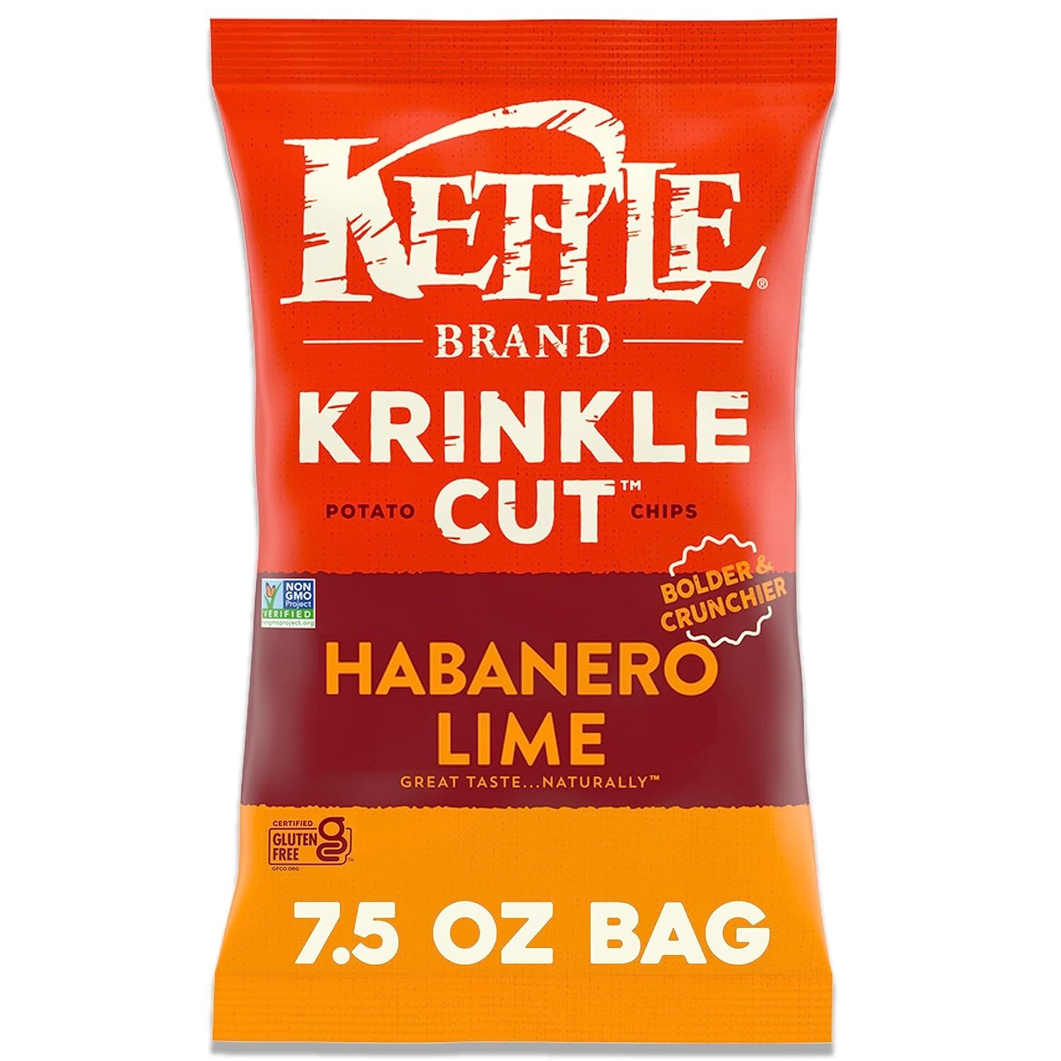 Картофельные чипсы Kettle Brand Krinkle Cut Хабанеро Лайм 75 унций 2790₽