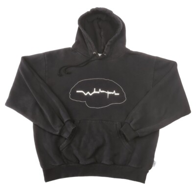WTAPS Vibes Men's Print Hoodie Black Japan Size X 02